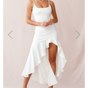 💃🏼’Emoji’ Asymmetrical Hemline High Low Dress